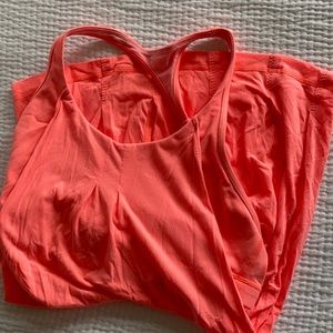 Orange Lululemon tank top